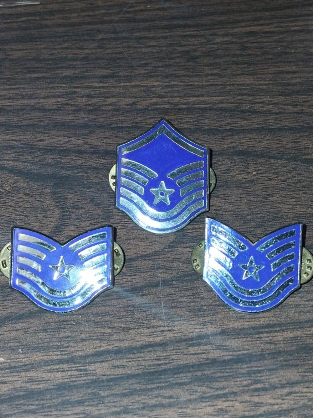 LOT OF MASTER SERGEANT E-7 OLD COLLAR HAT PIN UP US AIR FORCE ENLISTED RANK